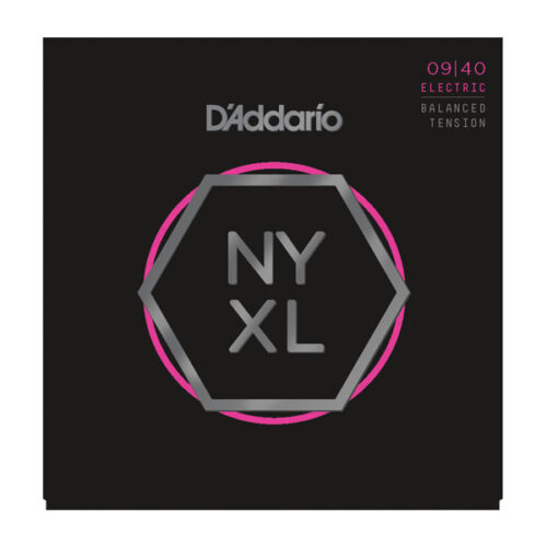 D'Addario NYXL Super Light Balanced Tension Electric Guitar Strings (09-40) - Includes 6 Plectrums